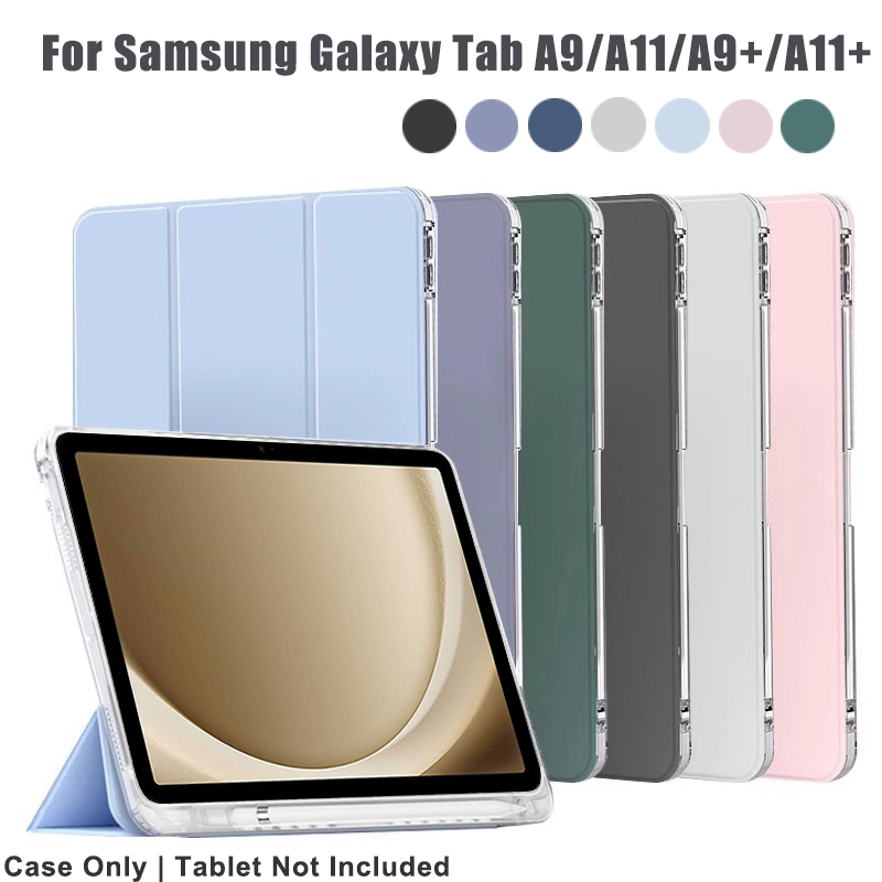 Samsung Tablet A9 Accessories - Przezroczyste etui z miejscem na długopis