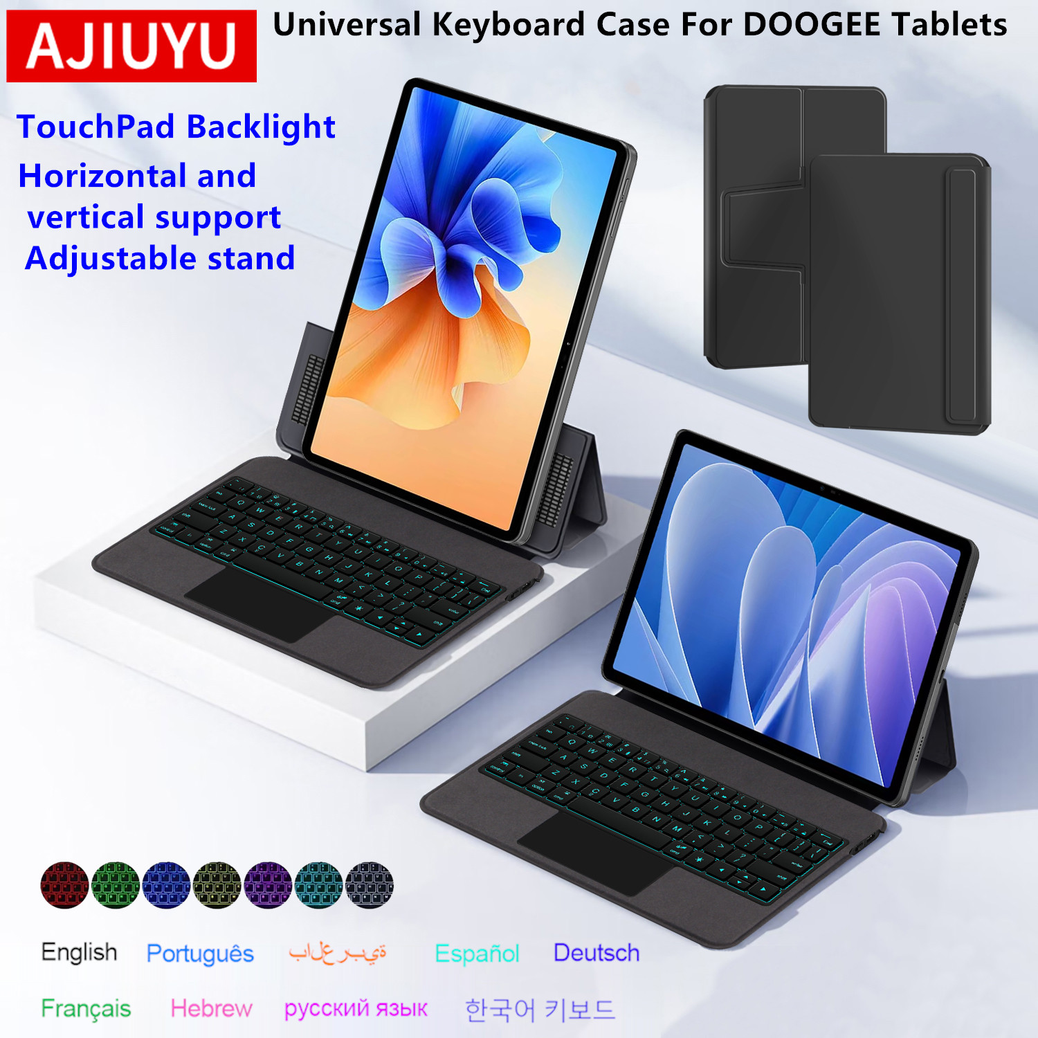 Doogee Tablet Accessories - AJIUYU Klawiatura z touchpadem do tabletu