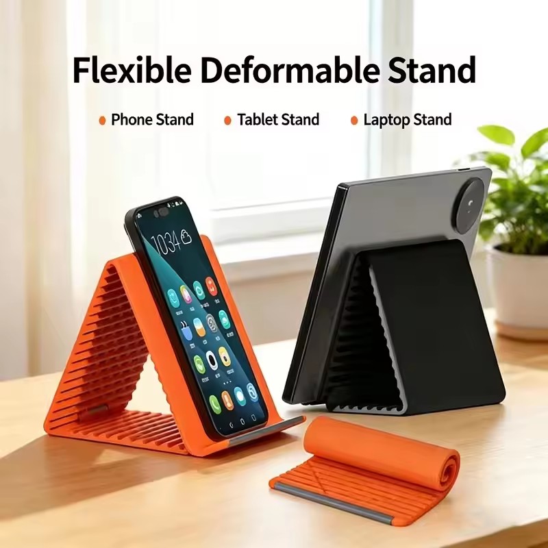 Tablet Accessories - Uniwersalny, przenośny silikonowy stojak na telefon,