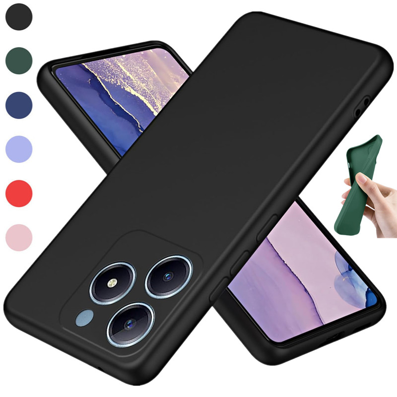 Realme Note 50 - Elastyczne etui z płynnego silikonu dla