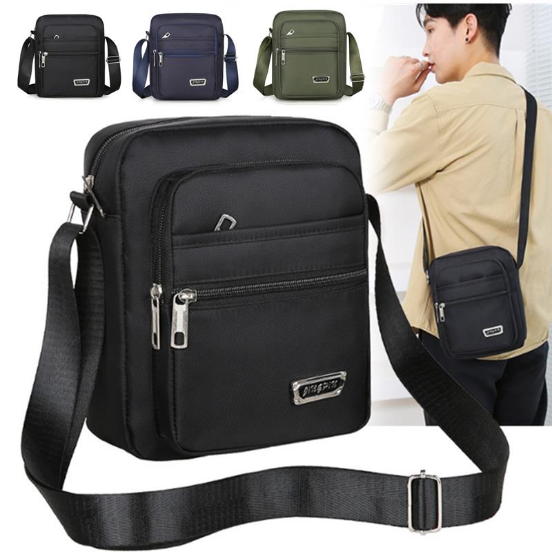 Tablet Shoulder Bag - Męska nylonowa torba na ramię, biznesowa,