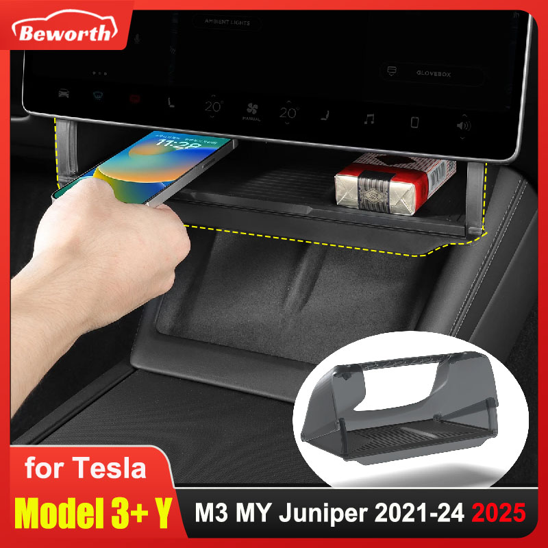 Tesla Tablet Accessories - Schowek pod ekran do Tesli Model
