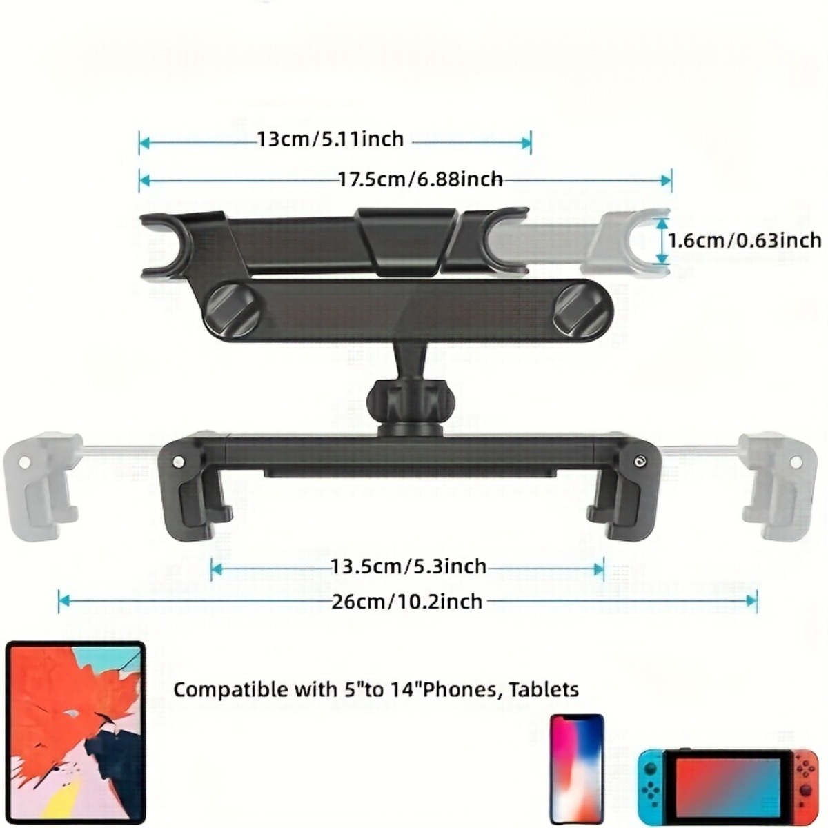 Uniwersalny uchwyt na tablet n – Car Accessories Tablet Holder recenzja i cena
