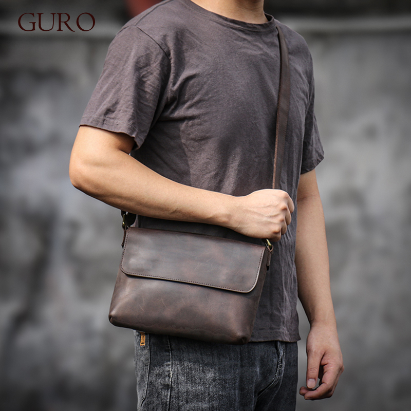 GURO Vintage Genuine Leather S – Tablet Shoulder Bag recenzja i cena