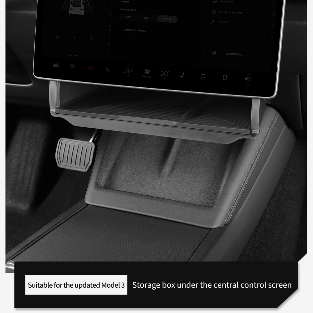 Schowek pod ekran do Tesli Mod – Tesla Tablet Accessories recenzja i cena