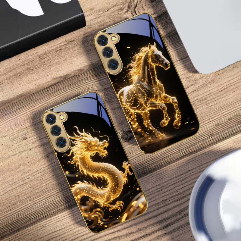 Złoty Totem Smoka Etui na Tele – Tablet S9 Fe Accessories recenzja i cena
